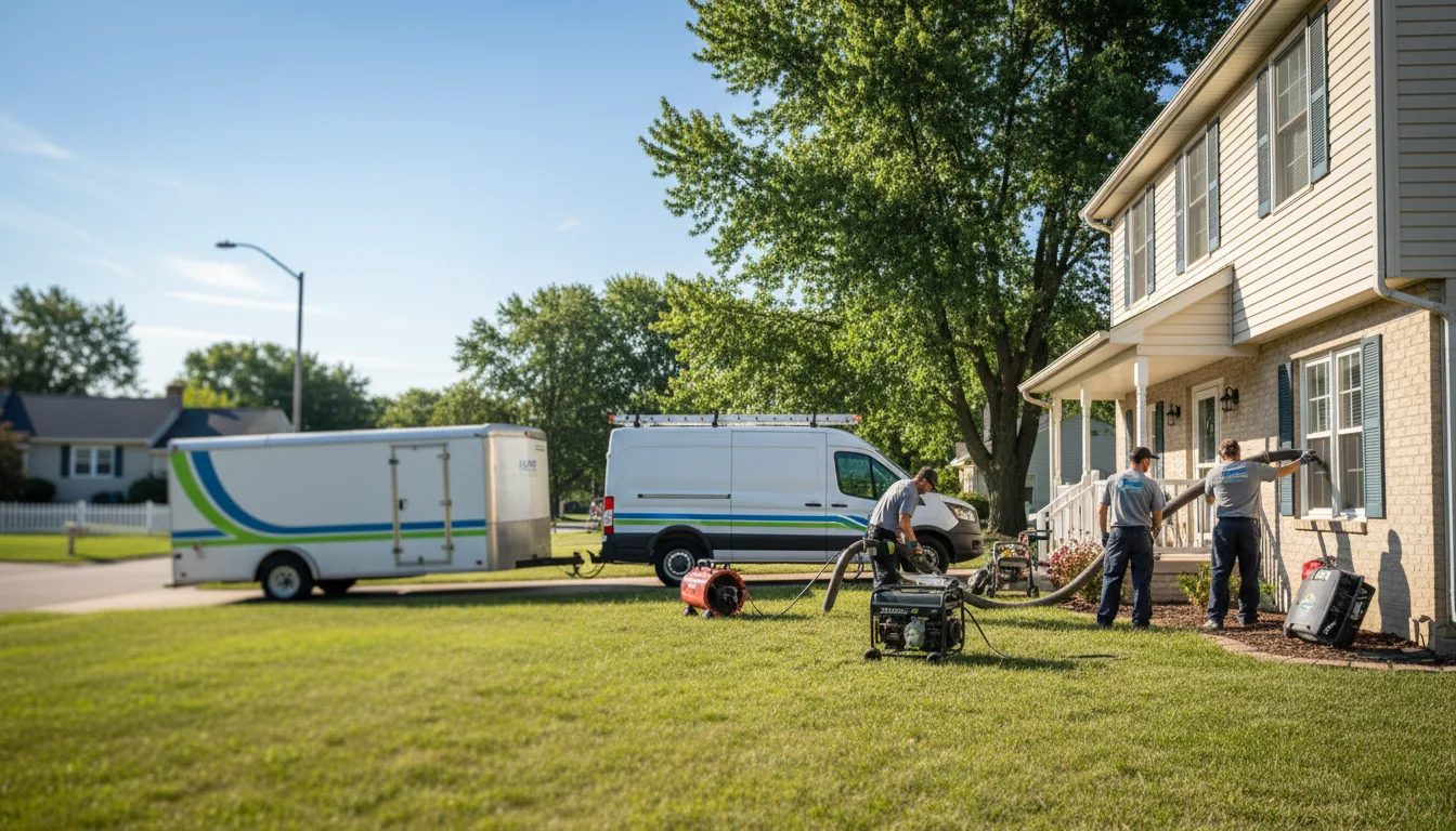 Flooded Basement Restoration And Cleanup With Repair in Elkhart, IN near me